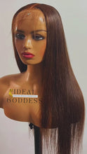 Load and play video in Gallery viewer, Ready to Wear Wig | 28&#39;&#39; 100% Virgin Hair | Chestnut Brown
